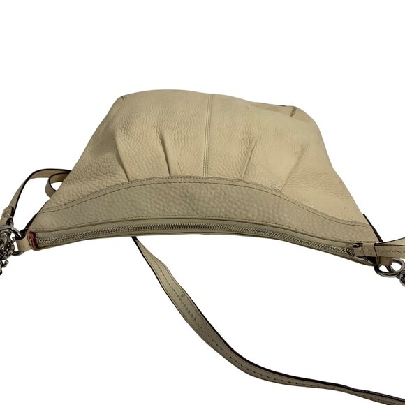 Coach Soho Pleated Pale Yellow Leather Hobo Shoulder Crossbody Bag F13764 w/ Tag - Picture 8 of 12